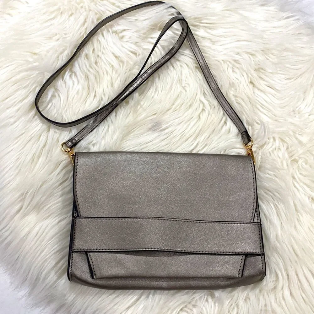 Summer & Rose Celine Crossbody  Steel Handbag Purse